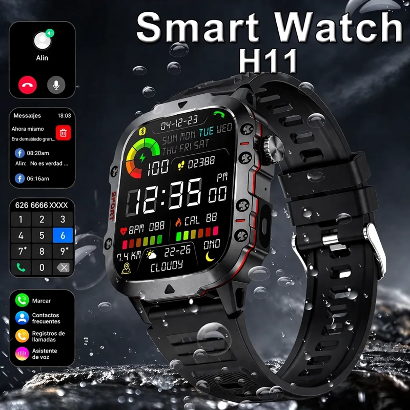 SMARTWATCH H11 DEPORTIVO LLAMADAS BLUETOOTH - 2