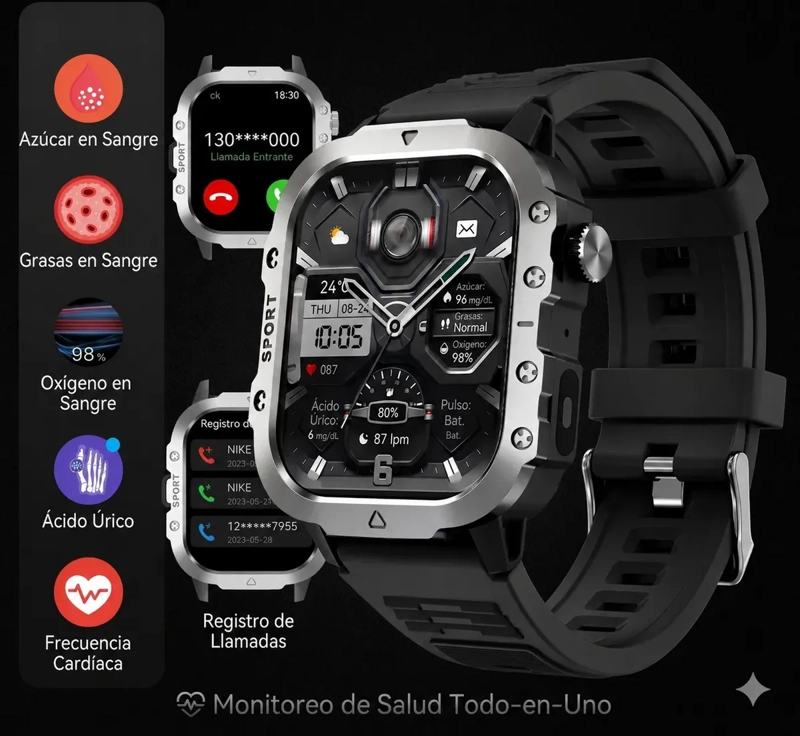 SMARTWATCH H11 DEPORTIVO LLAMADAS BLUETOOTH - 5