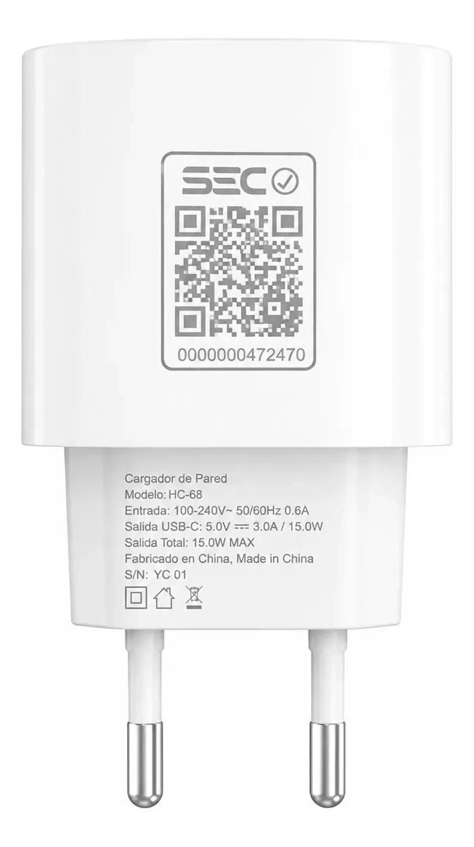CARGADOR RAPIDO 20W USB C IPHONE SAMSUNG - 2