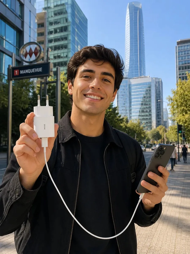 CARGADOR RAPIDO 20W USB C IPHONE SAMSUNG - 6