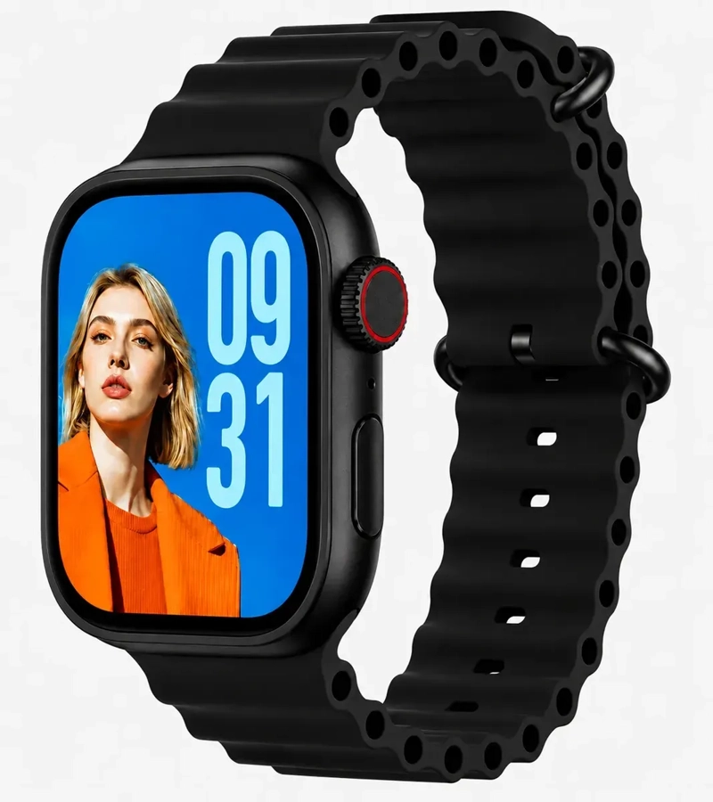 SMARTWATCH ULTRA W9 BLUETOOTH MONITOR SALUD DEPORTES COMPATIBLE IPHONE Y ANDROID NEGRO - 5