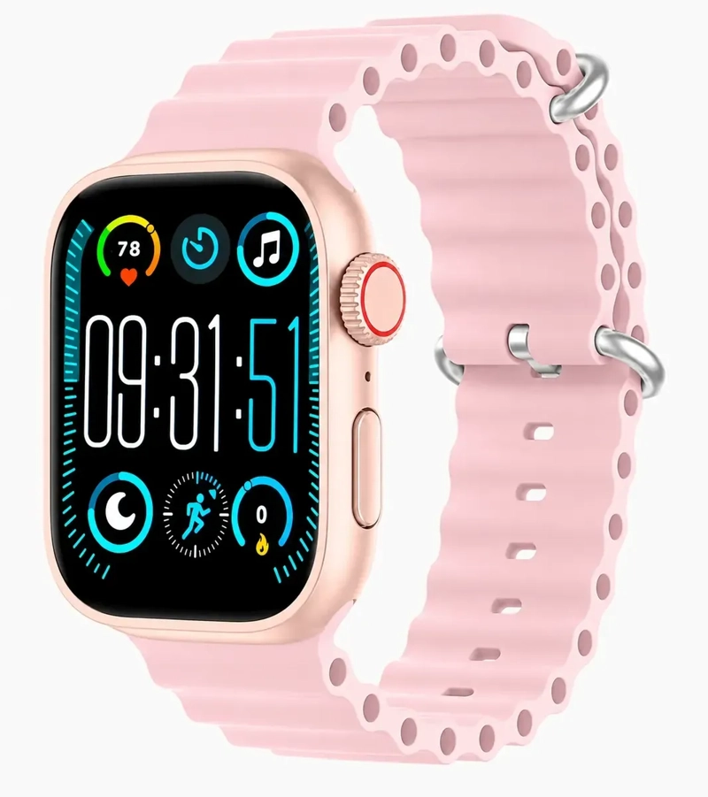SMARTWATCH W9 ULTRA BLUETOOTH MONITOR SALUD DEPORTES COMPATIBLE IPHONE ANDROID ROSA - 1