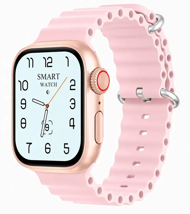 SMARTWATCH W9 ULTRA BLUETOOTH MONITOR SALUD DEPORTES COMPATIBLE IPHONE ANDROID ROSA - 2