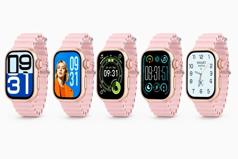 SMARTWATCH W9 ULTRA BLUETOOTH MONITOR SALUD DEPORTES COMPATIBLE IPHONE ANDROID ROSA - 6