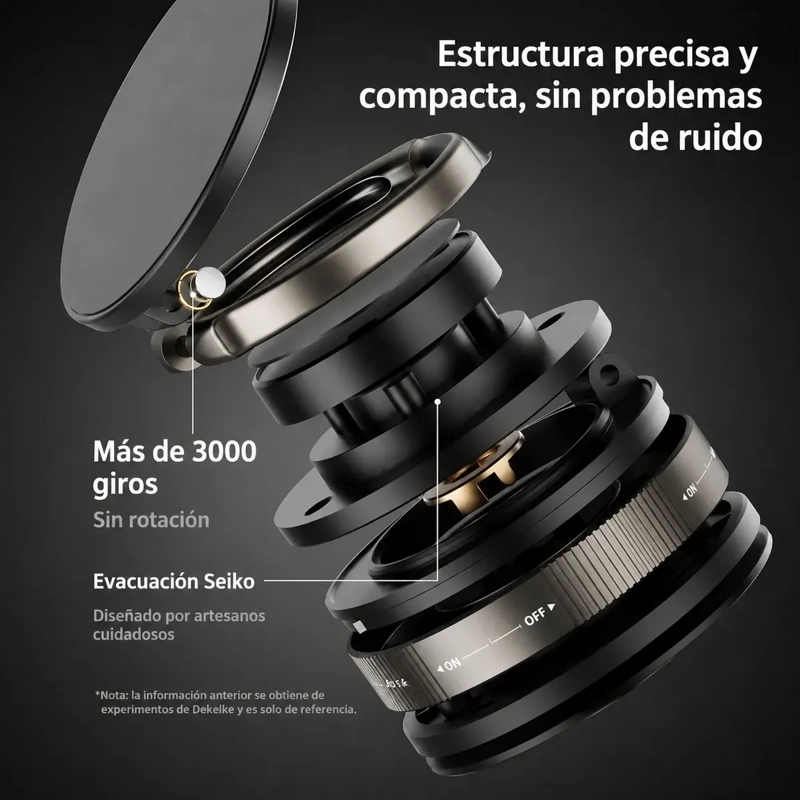 SOPORTE MAGNETICO CON ABSORCION AL VACIO PARA AUTO ROTACION 180° UNIVERSAL - 4