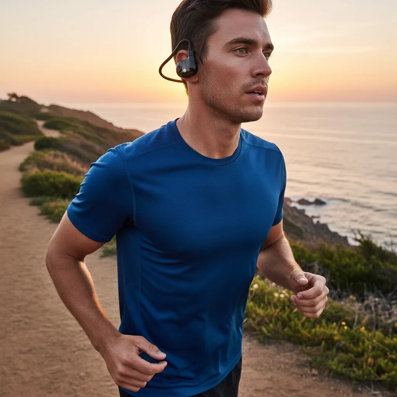 AUDIFONOS DEPORTIVOS S19 BLUETOOTH IMPERMEABLES CON MICROFONO COLOR NEGRO - 5