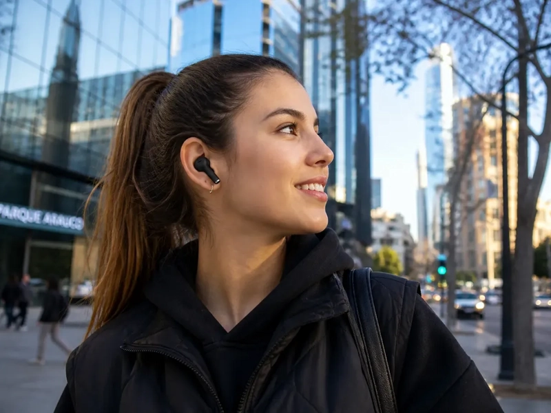 AUDIFONOS BLUETOOTH 5.3 HT09 ALTA FIDELIDAD CON ESTUCHE DE CARGA INALAMBRICOS - 5