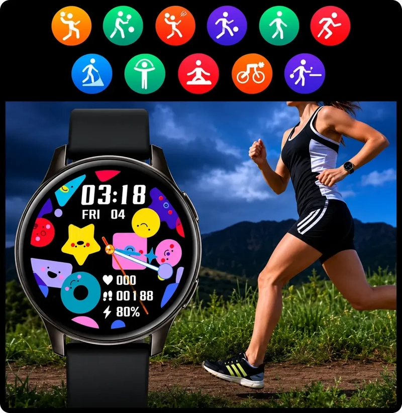 SMARTWATCH ACTIVE 2 BLUETOOTH PANTALLA HD MONITOR CARDIACO ANDROID IPHONE - 5