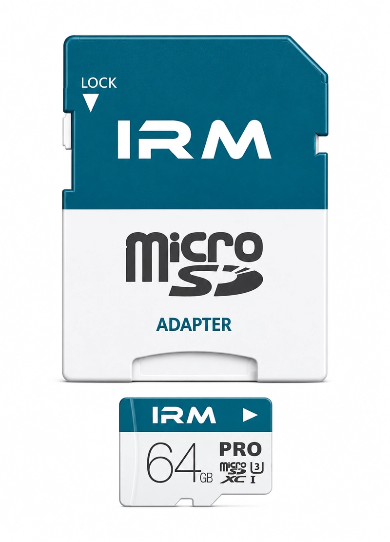 TARJETA MICRO SD 64GB CLASE 10 CON ADAPTADOR PARA CELULARES Y CAMARAS - 1