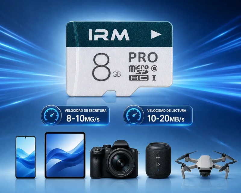 TARJETA MICRO SD 8GB CLASE 10 CON ADAPTADOR PARA CELULARES Y CAMARAS - 3
