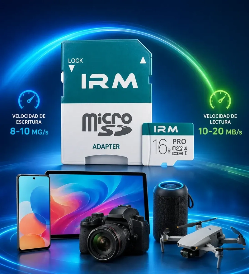 TARJETA MICRO SD 16GB CLASE 10 CON ADAPTADOR PARA CELULARES Y CAMARAS - 2