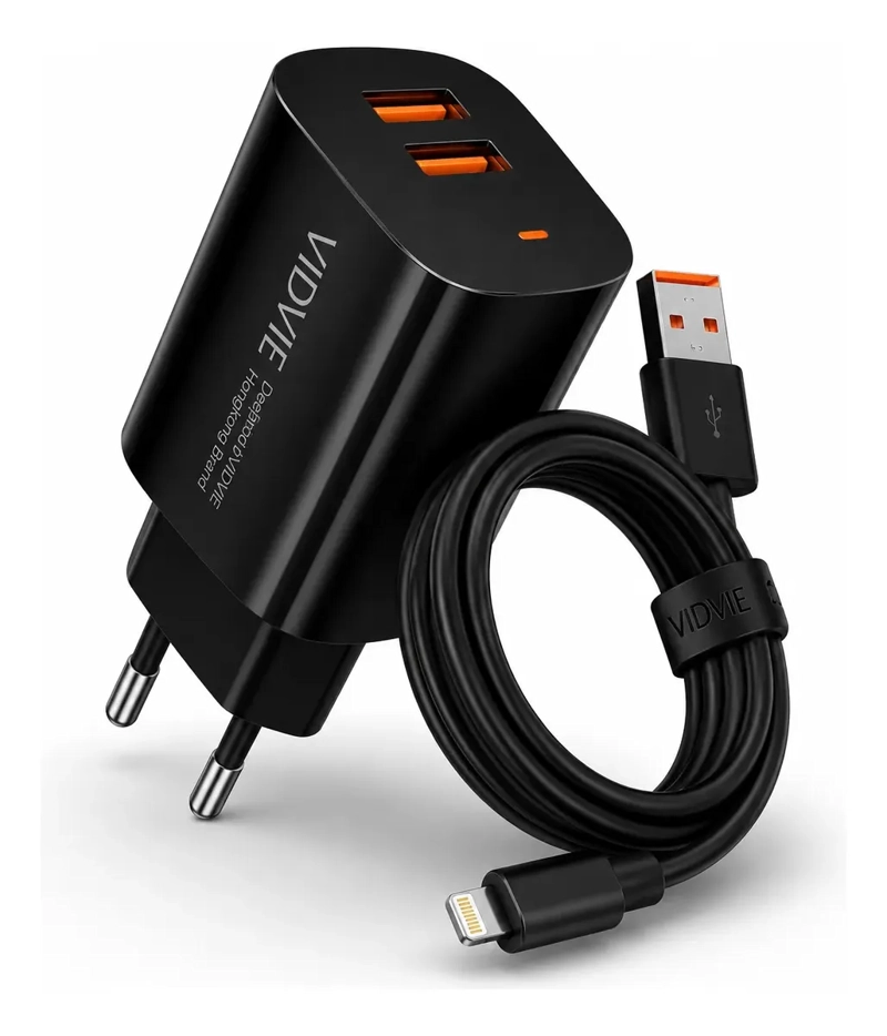 CARGADOR CARGA RAPIDA 2.4A COMPATIBLE CON IPHONE 8 11 12 13 14 - 5
