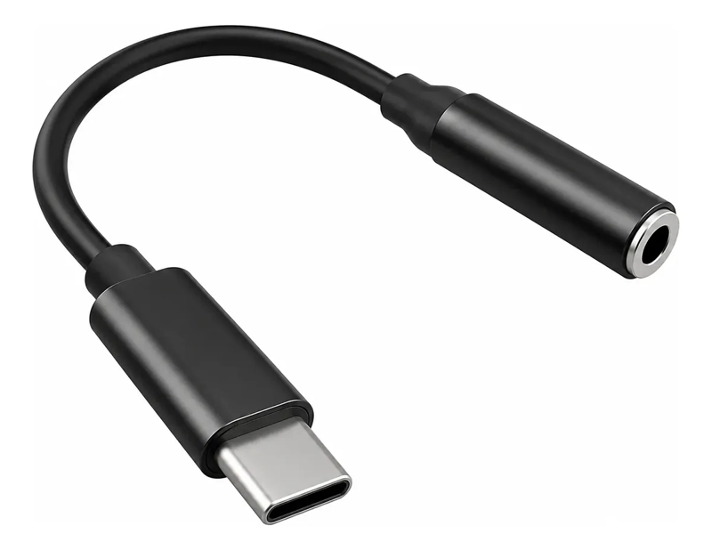 ADAPTADOR DE AUDIO USB TIPO C A JACK 3.5MM PARA AUDIFONOS Y MICROFONO - 3