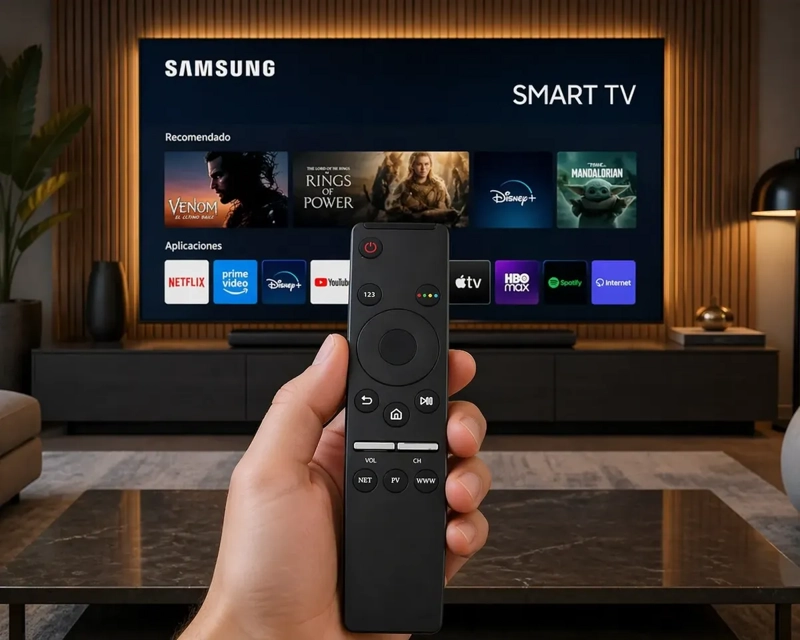 CONTROL REMOTO COMPATIBLE CON SAMSUNG SMART TV REEMPLAZO UNIVERSAL - 3