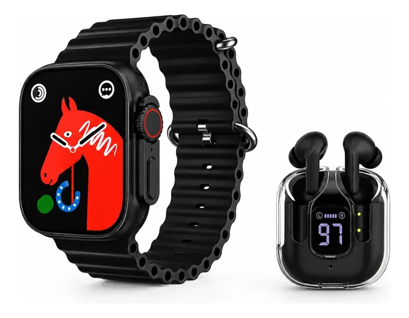 SMARTWATCH D96 PARA NIÑOS CON AUDIFONOS Y 7 CORREAS COMPATIBLE ANDROID IOS - 7