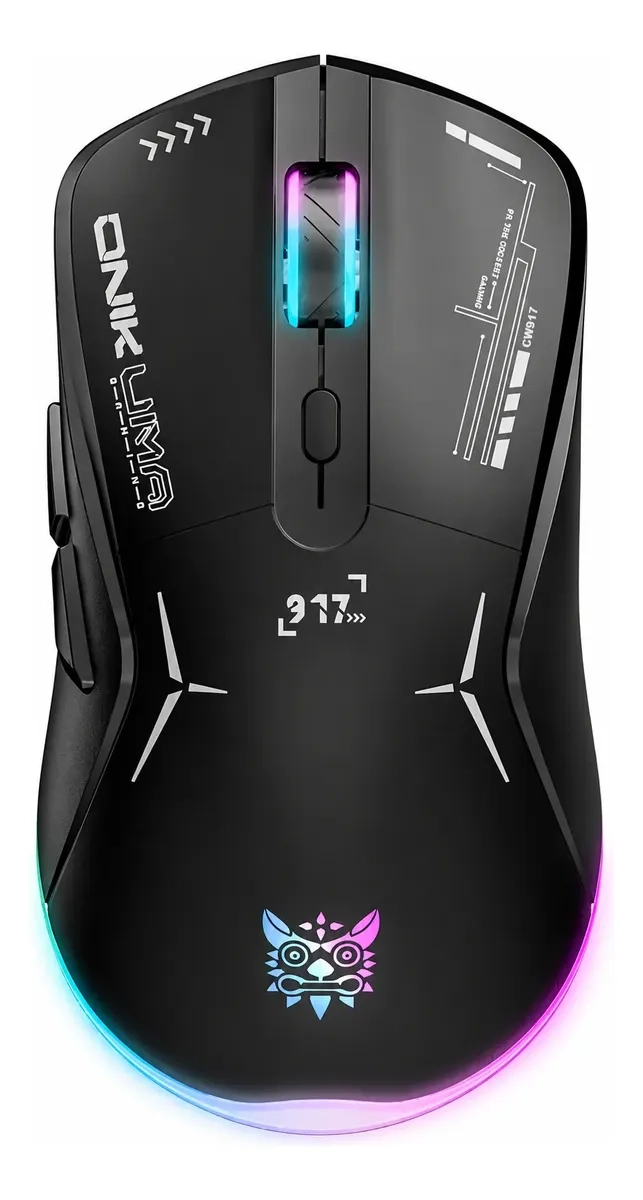 MOUSE GAMER INALAMBRICO ONIKUMA RGB 2.4GHZ 4800 DPI RECARGABLE - 1
