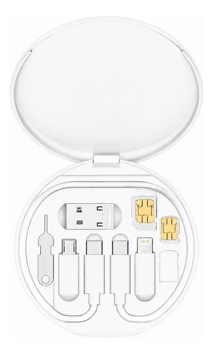 GENÉRICO KIT DE CABLES MULTIFUNCIONAL 60W USB TIPO C MICRO USB Y USB-L CARGA RAPIDA