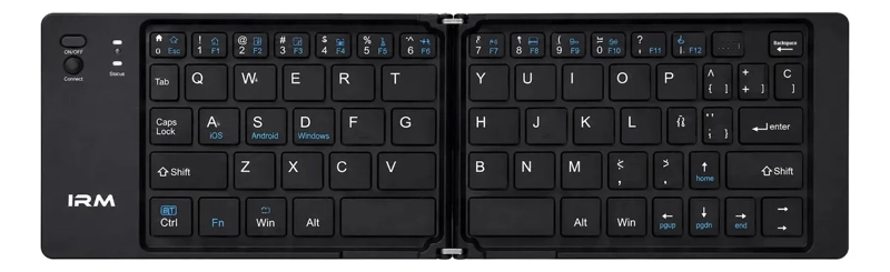 MINI TECLADO PLEGABLE BLUETOOTH COMPATIBLE CON WINDOWS IOS Y ANDROID - 1