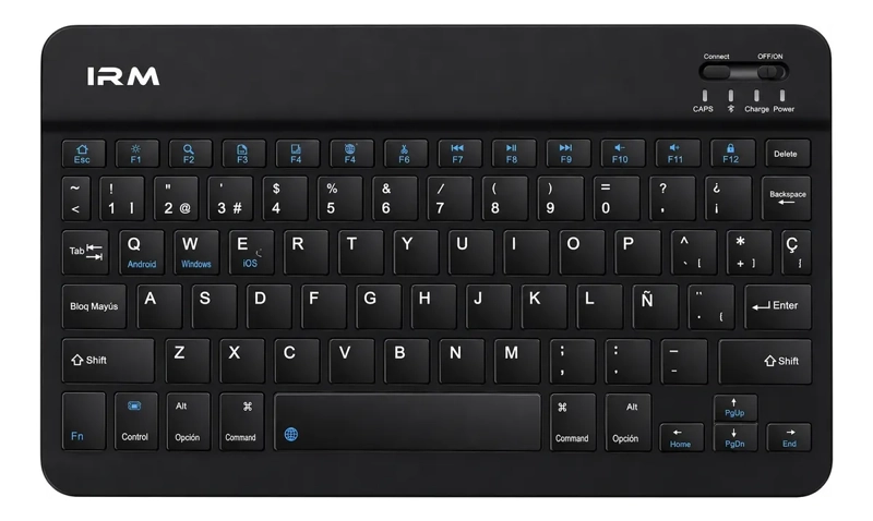MINI TECLADO Y MOUSE INALAMBRICO QWERTY ESPAÑOL MK-110 RECARGABLE - 1