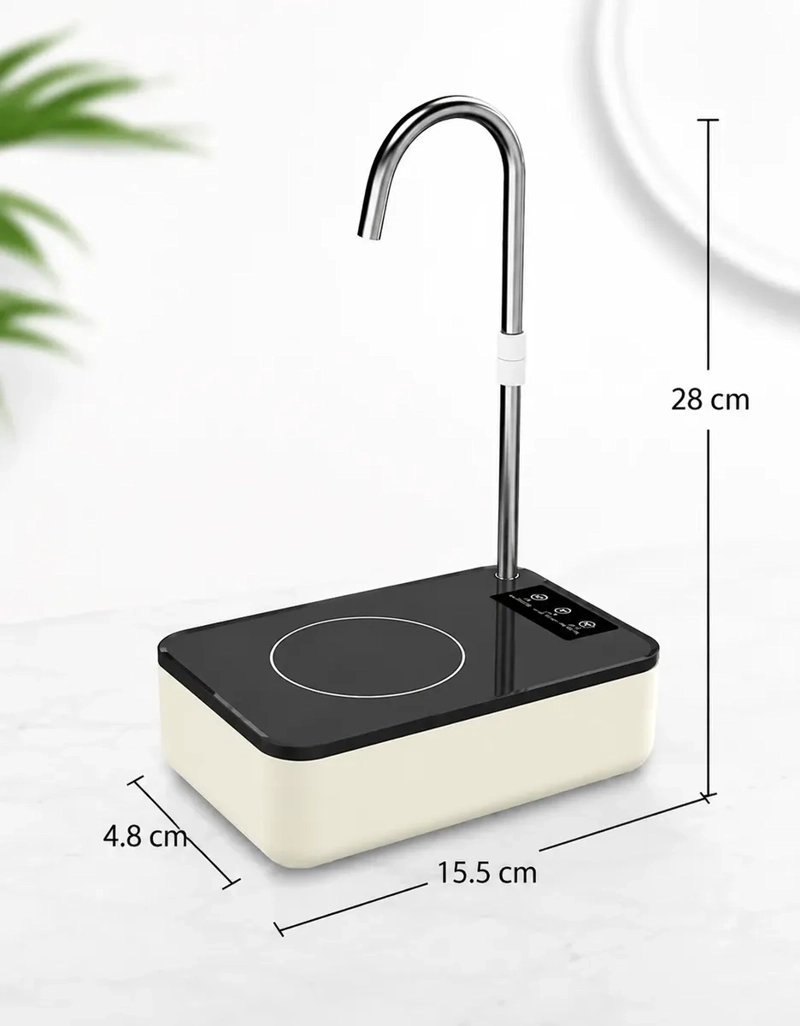 DISPENSADOR DE AGUA RECARGABLE 2 EN 1 PARA BIDON Y MESA PORTATIL USB - 5