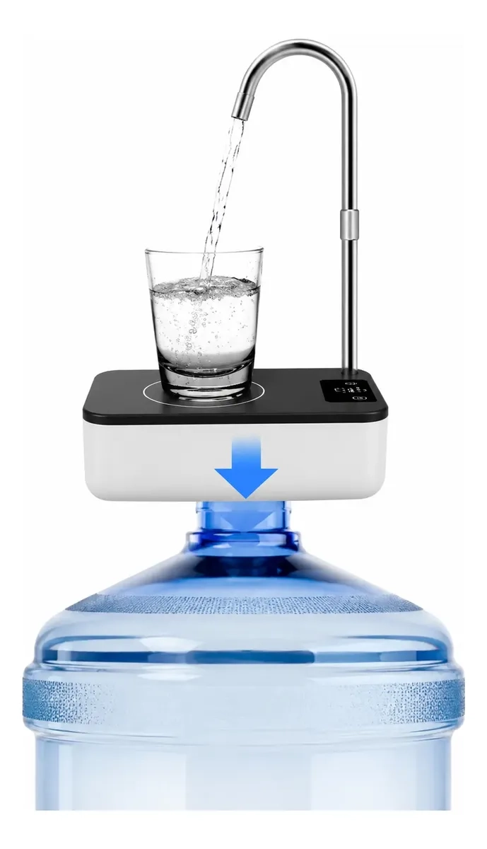 DISPENSADOR DE AGUA RECARGABLE 2 EN 1 PARA BIDON Y MESA PORTATIL USB - 6