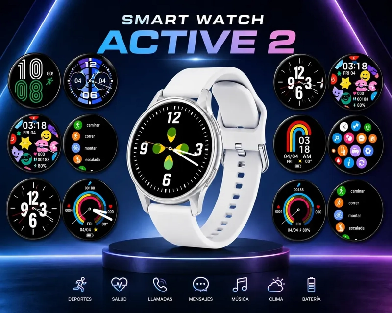 SMARTWATCH ACTIVE.2 SPORT CON LLAMADAS BLUETOOTH PARA ANDROID Y IOS - 7