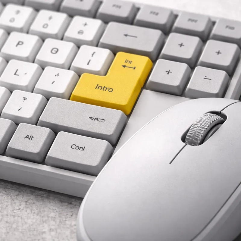 KIT TECLADO Y MOUSE GAMER INALAMBRICOS BLUETOOTH 5.0 Y 2.4GHZ RECARGABLES USB-C - 5