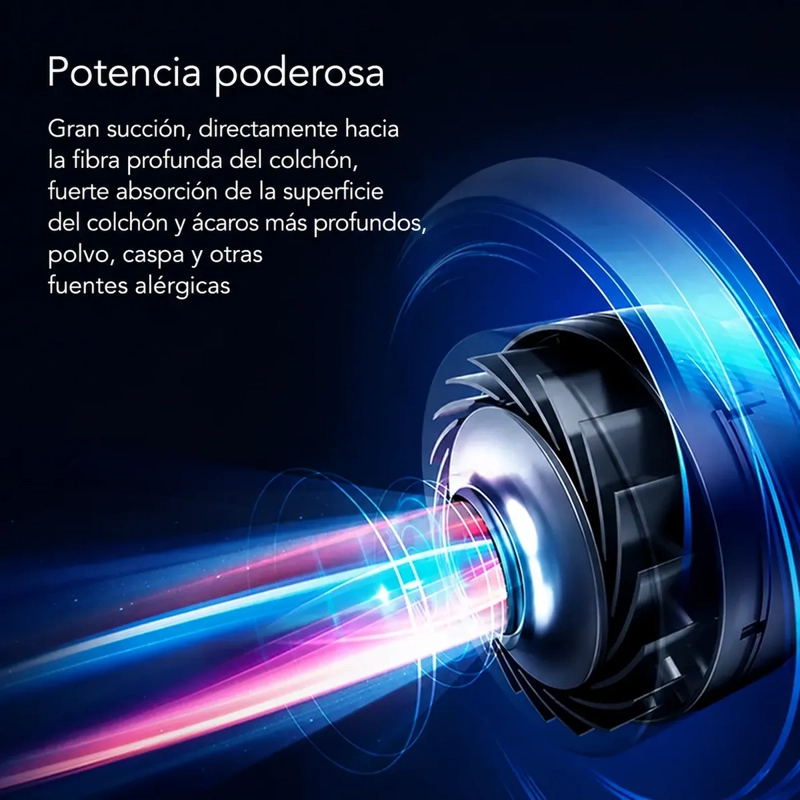 ASPIRADORA ANTIACAROS PARA COLCHONES Y SOFAS CON LUZ UV Y ALTA POTENCIA - 3