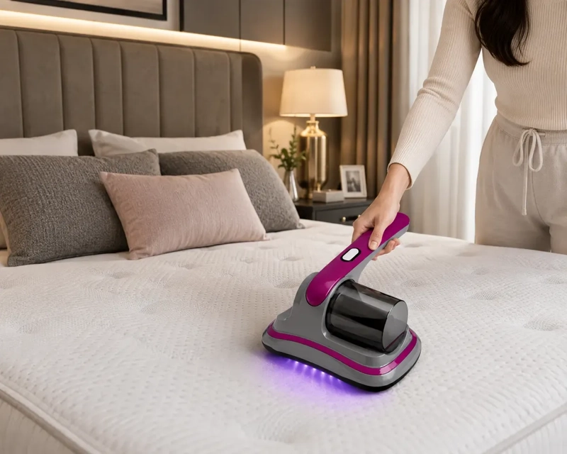 ASPIRADORA ANTIACAROS PARA COLCHONES Y SOFAS CON LUZ UV Y ALTA POTENCIA - 4