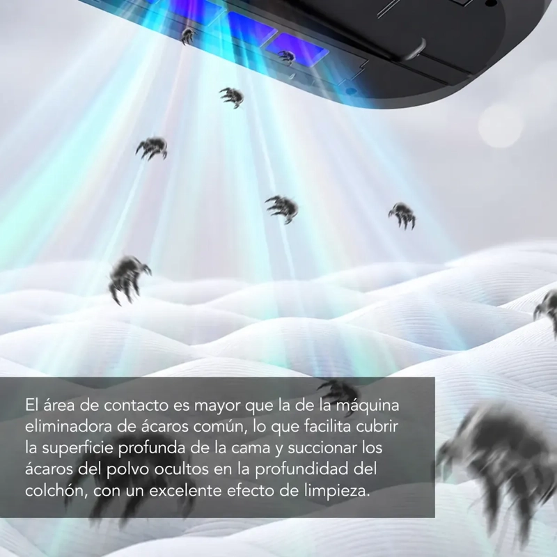 ASPIRADORA ANTIACAROS PARA COLCHONES Y SOFAS CON LUZ UV Y ALTA POTENCIA - 5