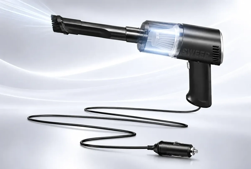 GENÉRICO ASPIRADORA DE MANO 12V PARA AUTO CON POTENTE SUCCION Y LIMPIEZA INTERIOR