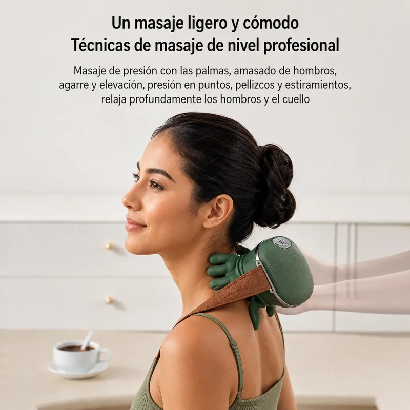 MASAJEADOR RECARGABLE PARA TENSION CERVICAL CUELLO Y HOMBROS PORTATIL - 5