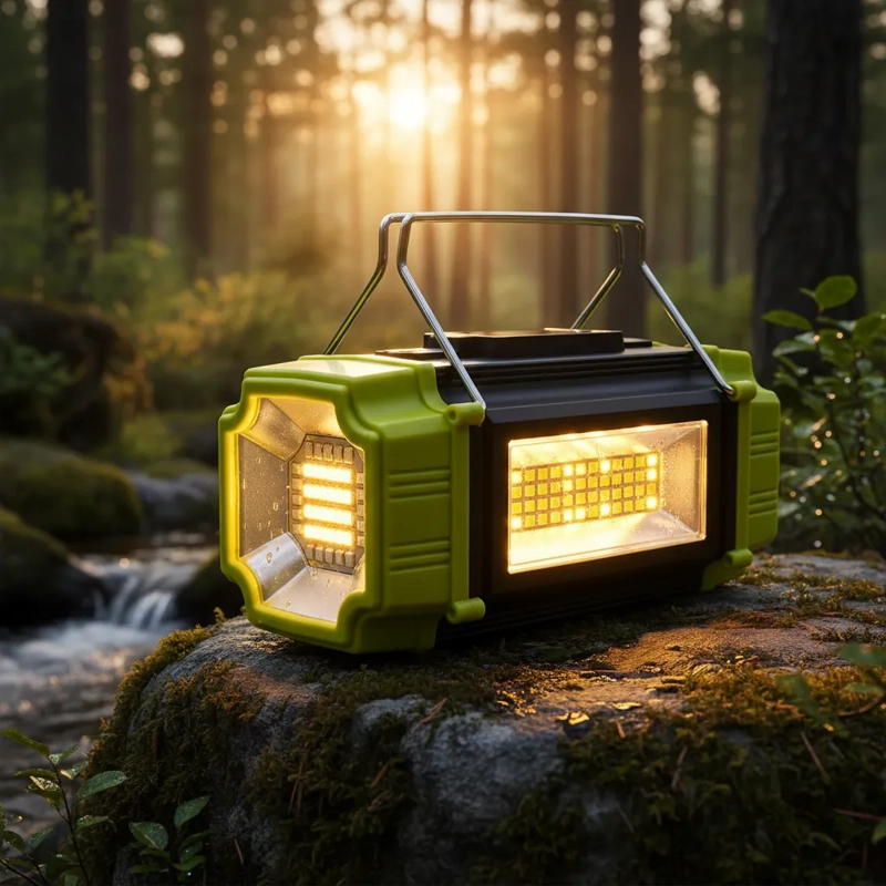 LINTERNA LED MULTIFUNCION RECARGABLE SOLAR USB CON FUNCION POWER BANK - 3