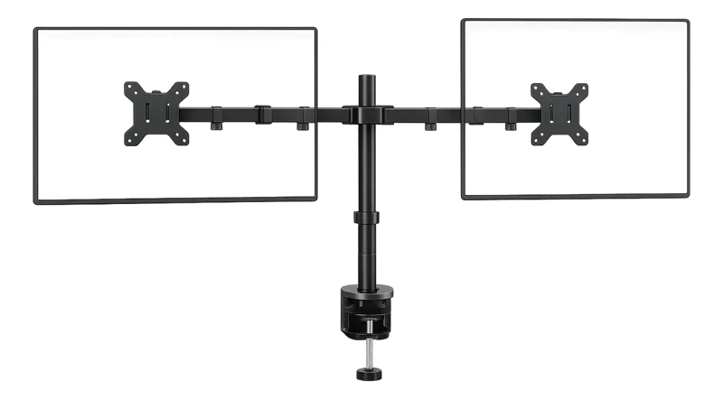 SOPORTE DOBLE ARTICULADO PARA 2 MONITORES VESA DE 14 A 32 PULGADAS AJUSTABLE - 1