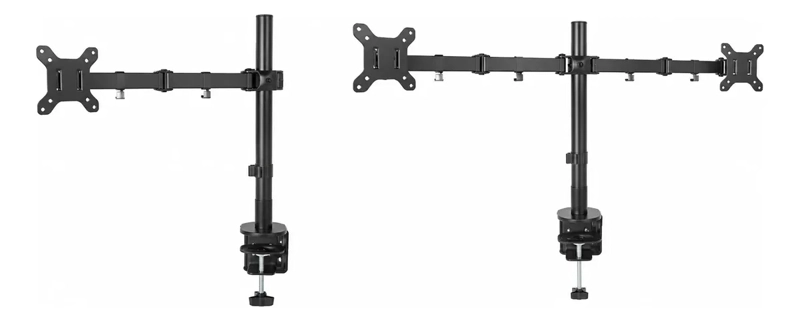 SOPORTE DOBLE ARTICULADO PARA 2 MONITORES VESA DE 14 A 32 PULGADAS AJUSTABLE - 6