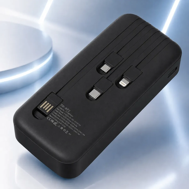 BATERÍA EXTERNA POWER BANK 20000MAH CARGA RÁPIDA PD 3.0 22.5W PORTÁTIL - 5