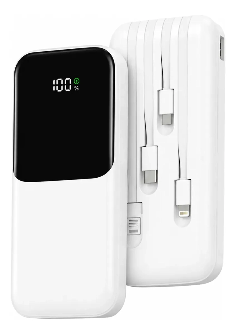 BATERIA EXTERNA POWER BANK 20000MAH CARGA RAPIDA PD 3.0 22.5W PORTATIL - 1