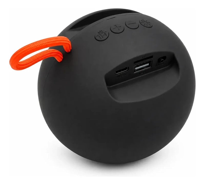 PARLANTE BLUETOOTH PORTATIL 8W CON LUZ LED Y RADIO FM RECARGABLE - 5
