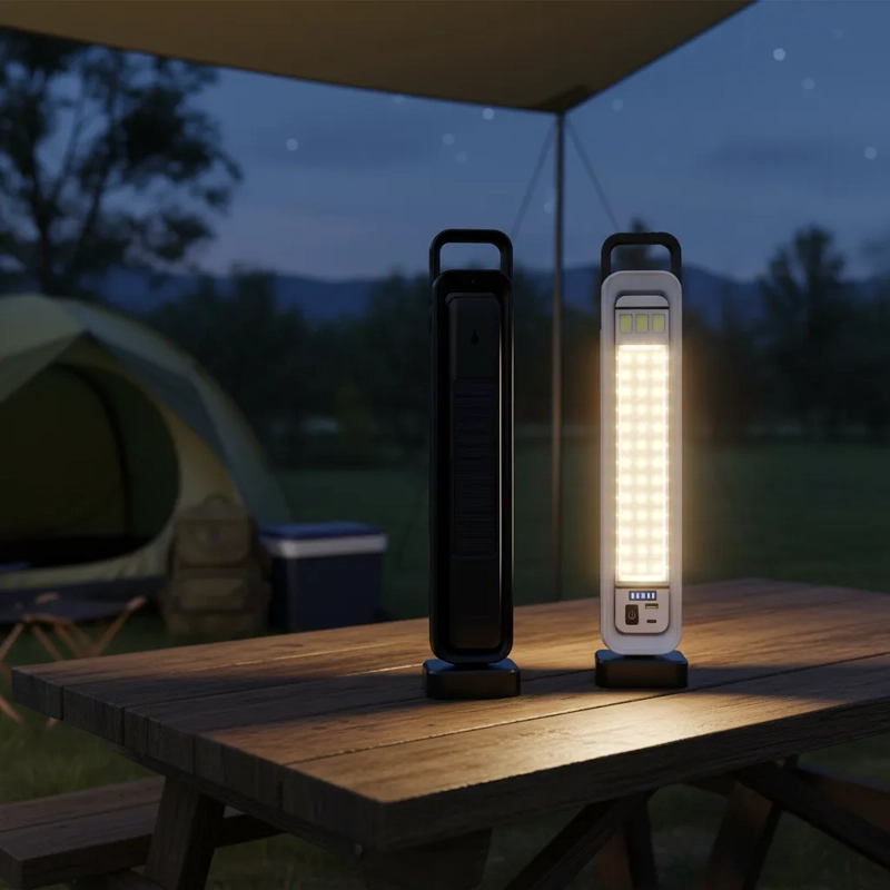 LAMPARA DE EMERGENCIA SOLAR RECARGABLE 51 LED CON CARGA USB PORTATIL - 7