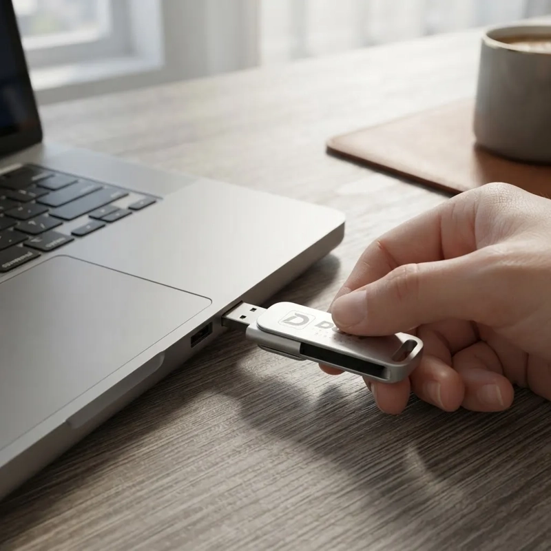 PENDRIVE OTG DIEGMARK 16GB 2 EN 1 USB C Y USB PLATEADO PARA CELULAR Y PC - 7