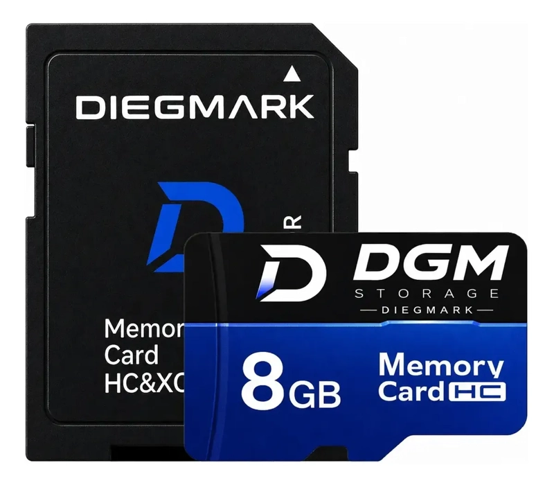 TARJETA MICROSDHC DIEGMARK 8GB CLASE 10 U1 CON ADAPTADOR SD - 1