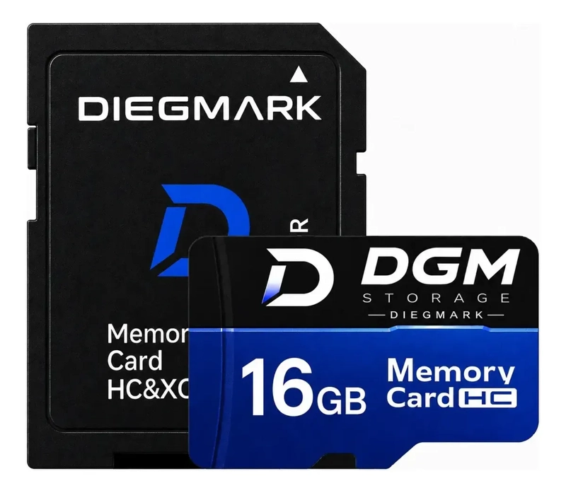 TARJETA MICROSDHC DIEGMARK 16GB CLASE 10 U1 CON ADAPTADOR SD - 1