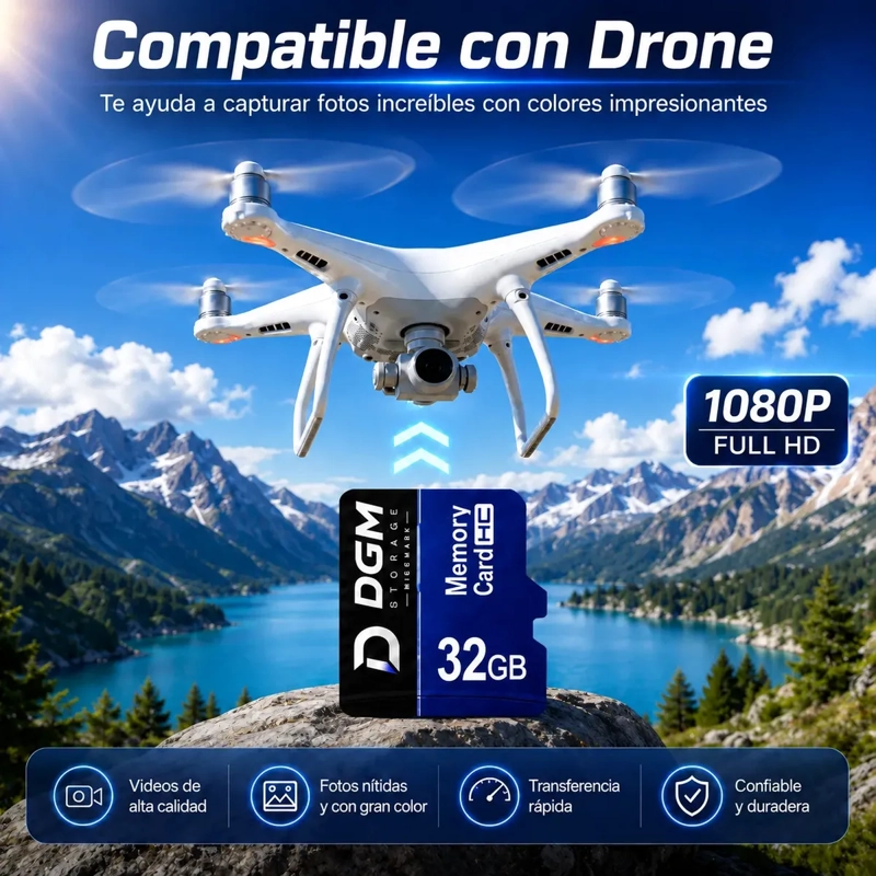 TARJETA MICROSDHC DIEGMARK 32GB CLASE 10 U1 CON ADAPTADOR SD - 5