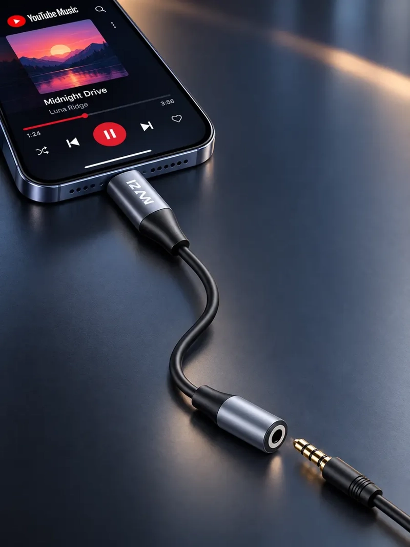 CABLE CONVERTIDOR DE AUDIO USB C A AUXILIAR 3.5 MM HIFI - 4