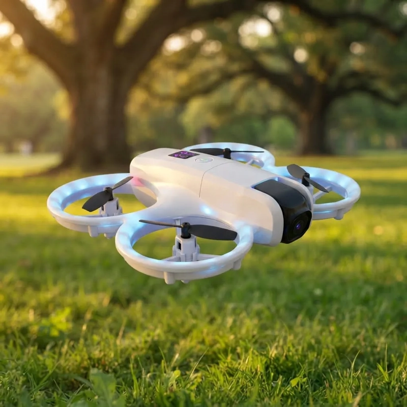 DRONE MINI K5 2.4 GHZ CON CAMARA CONTROL REMOTO Y LUCES LED - 4