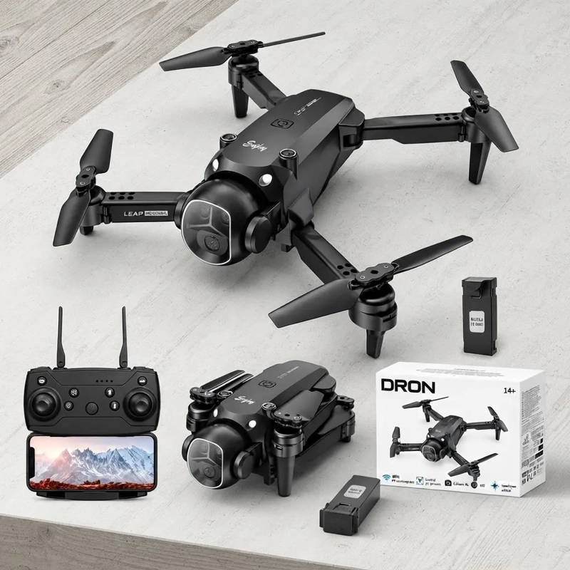 DRONE PLEGABLE WIFI CON CAMARA HD CONTROL REMOTO Y GIRO 360° - 1