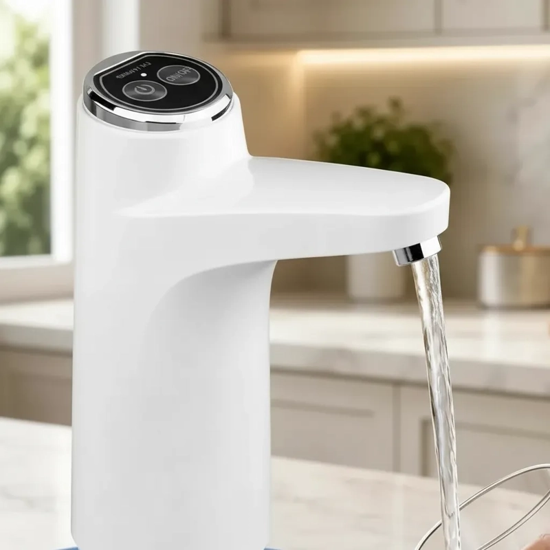 DISPENSADOR DE AGUA ELE CTRICO USB RECARGABLE PARA BIDON DE 20 LITROS - 1