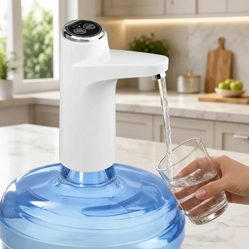 DISPENSADOR DE AGUA ELE CTRICO USB RECARGABLE PARA BIDON DE 20 LITROS - 6