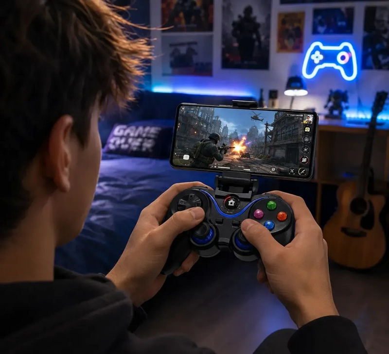 CONTROL JOYSTICK BLUETOOTH INALAMBRICO PARA IPHONE Y ANDROID - 4