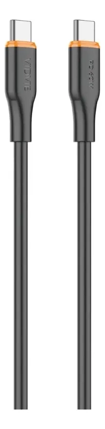 CABLE USB C NEGRO 1 METRO 60W CARGA RAPIDA COMPATIBLE CON SAMSUNG - 5